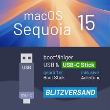macOS 15 Sequoia Mac OS Bootstick USB/USB-C 3.0 Installer -Update - Blitzversand