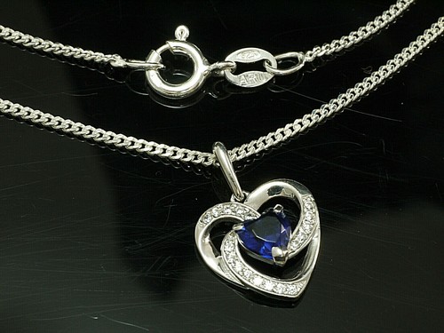 Goldkette mit herz anhänger - herz,