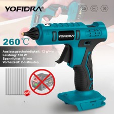YOFIDRA® Akku Heißklebepistole Klebepistole Bastel Pistole Für Makita 18V Akku