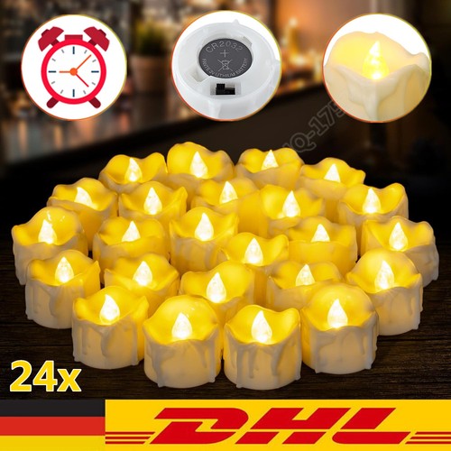 24x led teelichter - led,