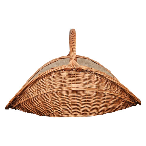 Kaminholzkorb mit jute xxl - kaminholzkorb,