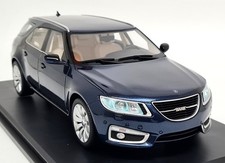 DNA 1/18 Saab 9-5 Sportcombi blau metallic (Windschutzscheibe) Resin Modellauto