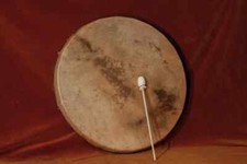 Schamanentrommel 55cm Damhirschfell mit Hörprobe