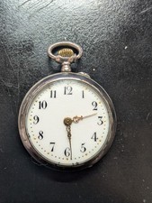 Damentaschenuhr Jugendstil, silber emailliert, ca. 1895-1910, Sammlerstück