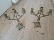 2 alte messing kerzenleuchter