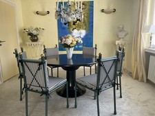 Stuhlgarnitur 6 Personen, aus