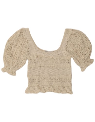 Zara damen crop - häkel, bluse