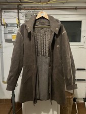 Calw Mantel Leder Lama Alpaca Milano Alcantara Gr 50 M L