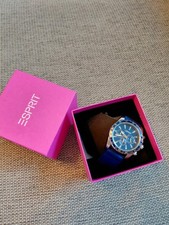 Esprit Chronograph Armbanduhr  Dynamic - Edelstahl Silber Poliert - Blau