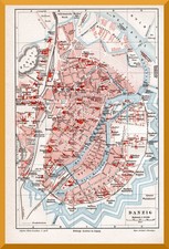 Danzig +Historischer Stadtplan