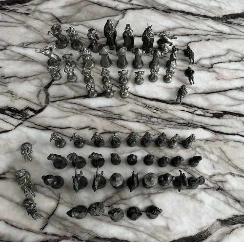 Schach zinn figuren - zinn,
