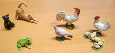 Schleich Konvolut Hühner, Katzen, Frosch