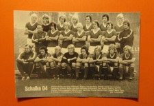 ⚽FC Schalke 04, Original Pressefoto Mannschaftsfoto, Fischer Nigbur 1970er Jahre