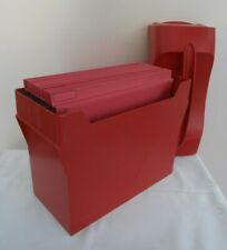 LEITZ Uni-Box mit Deckel 1908 + 1956 rot mit 15 Hängetaschen Serie 18 1816