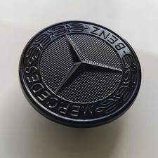 Mercedes Benz Stern Emblem vorne schwarz glanz 57 mm Motorhaube Tuning