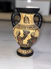 Ancient Greek Goddess Demeter Demetra & God Zeus Rare Art Pottery Vase Amphora
