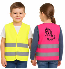 Kinderwarnweste mit Druck Warnweste für Kinder Personalisierung Sicherheitsweste