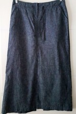 Damen Leinen Maxi Rock