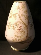 Ulmer Karamik Bodenvase weiß