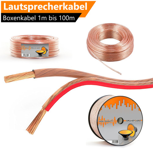 100m lautsprecherkabel - 1m,