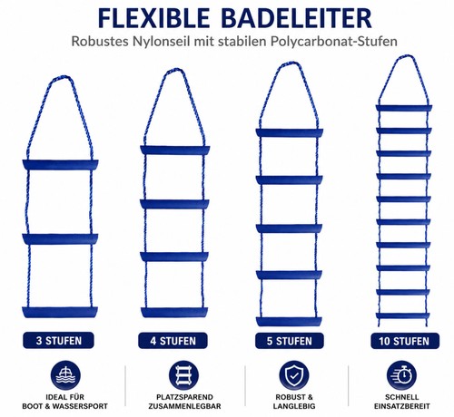 Strickleiter badeleiter - strickleiter,