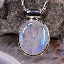 Mondstein Anhänger, 925er