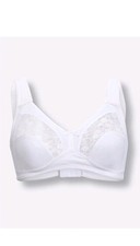 Damen BH ohne Bügel Unterwäsche Spitze weiss Gr. 75 (Cup-B) NEU