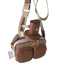 MICHAEL KORS Umhängetasche JET SET ITEM MD XBODY camel multi