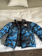 The North Face Daunenjacke Nuptse 700 Blau Herren Gr. S Gebraucht Guter Zustand