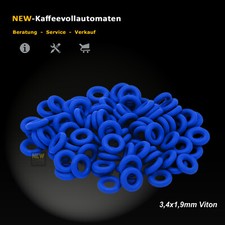 O-Ring Dichtung 3,4x1,9 Viton Blau zu Jura Verbindung Druckschlauch Thermoblock