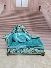 Handgefertigtes Barock Sofa Maßstab 1/6. Barbie Größe. Puppenhaus Möbel Diorama. UK Verkauf