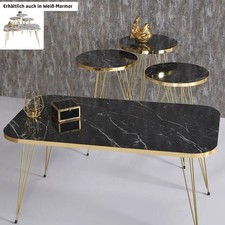 Couchtisch Set 4-Teilig Marmor