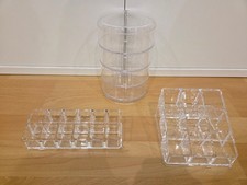 MakeUp Organizer Set Acryl 3 teilig für Nagellacke, Lippenstifte etc. Topzustand