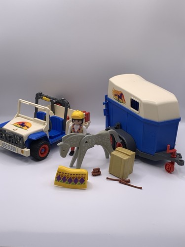 Playmobil 3851 jeep pferde - jeep,, &