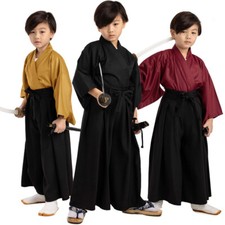 Japan Samurai Kimono Set Ninja Kinder Jungen Cosplay Halloween Karneval Kostüm