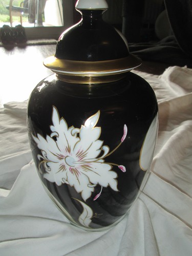 Alte große vase mit deckel - alte,