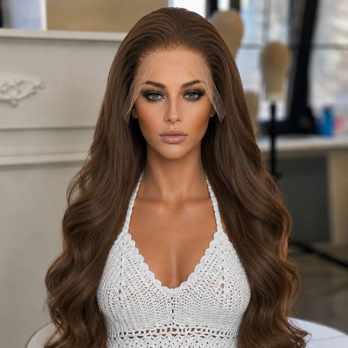 Long wavy braun - long,