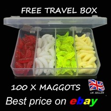 100 x Künstliche Gummi Maden