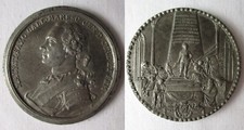 seltene Zinnmedaille 1750