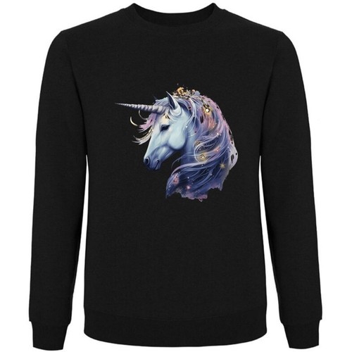 Sweatshirt schwarz einhorn - sweatshirt,