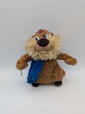 Kuschelwuschel Biber Braun mit Schal Blau 17 cm Karstadt Stofftier Plüsch (1)