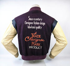 Chevignon Jacke College Baseball King weinrot Gr. L (M) Lederärmel