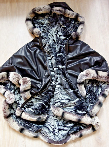 Stylischer wende leder pelz - wende,