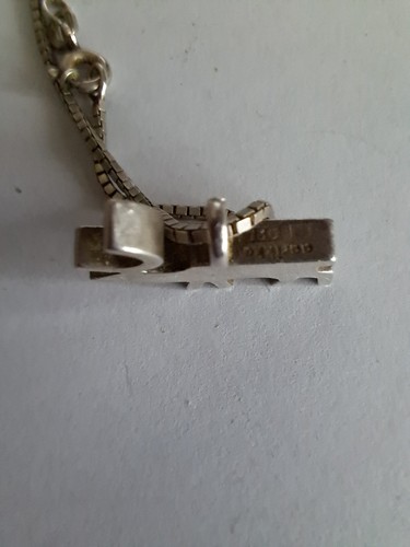 Silberkette mit einem elch - mit,
