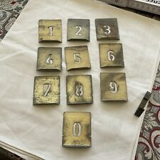 Spritzschablone, Signierschablonen, Satz Zahlen 20mm Höhe, Blockschrift