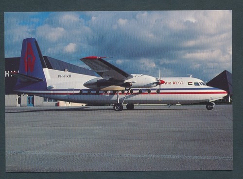 Ak5358 air west fokker - ,