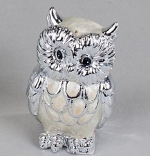 769534 Eule Pearl Silber 5cm