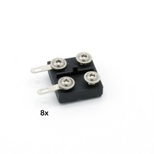 8x Isolier-Schienenverbinder 19 mm für Gleise Spur-G Garteneisenbahn Anlagenbau