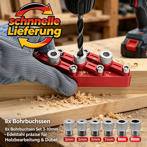 Bohrbuchsen set 10mm - 8x,