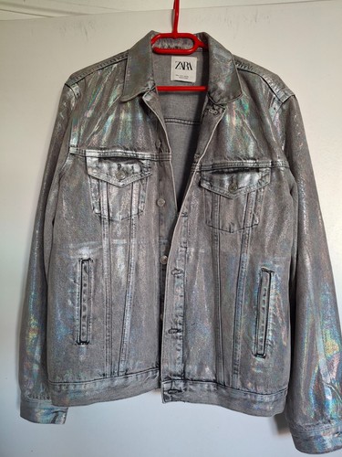 Jeansjacke silber - jeansjacke,